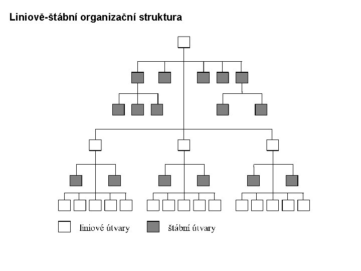 Liniově-štábní organizační struktura 