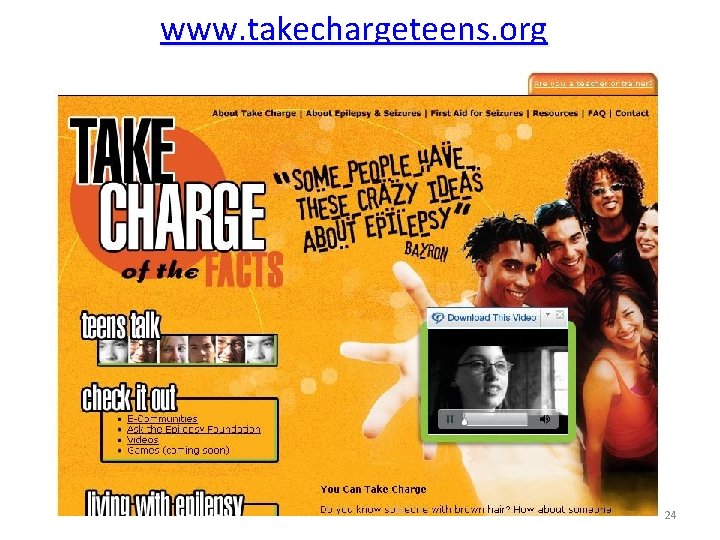 www. takechargeteens. org 24 www. takechargeteens. org 24