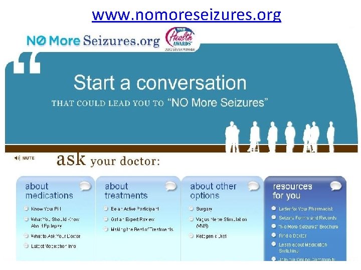 www. nomoreseizures. org 25 www. nomoreseizures. org 25