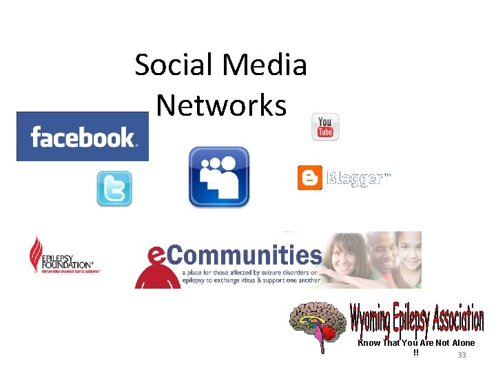 Social Media Networks Know That You Are Not Alone !! 33 Social Media Networks Know That You Are Not Alone !! 33