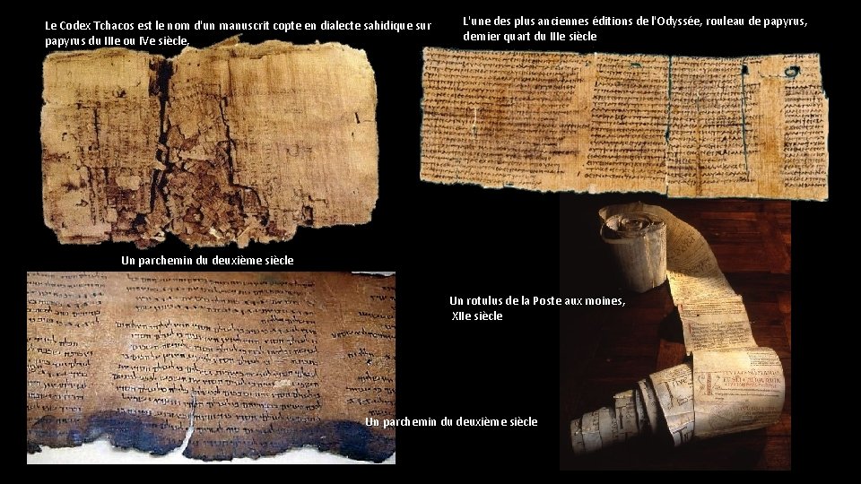 Le Codex Tchacos est le nom d'un manuscrit copte en dialecte sahidique sur papyrus