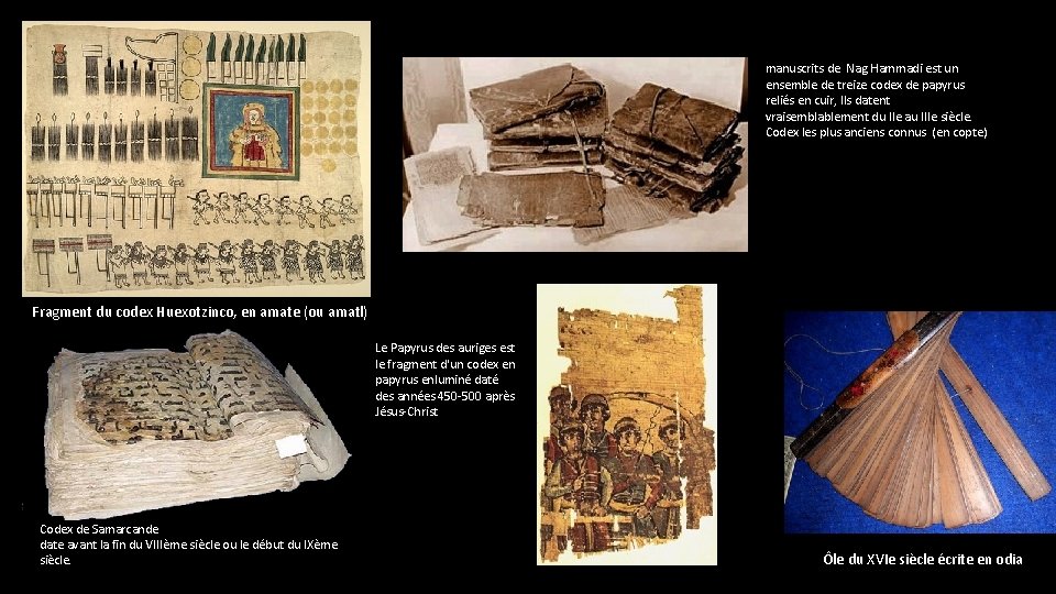 manuscrits de Nag Hammadi est un ensemble de treize codex de papyrus reliés en