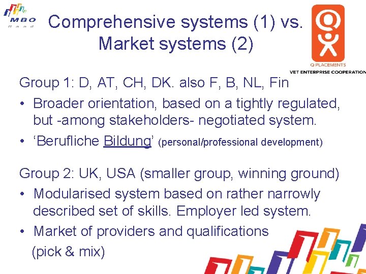 Comprehensive systems (1) vs. Market systems (2) Group 1: D, AT, CH, DK. also