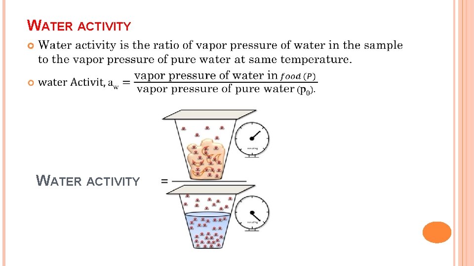 WATER ACTIVITY WATER ACTIVITY