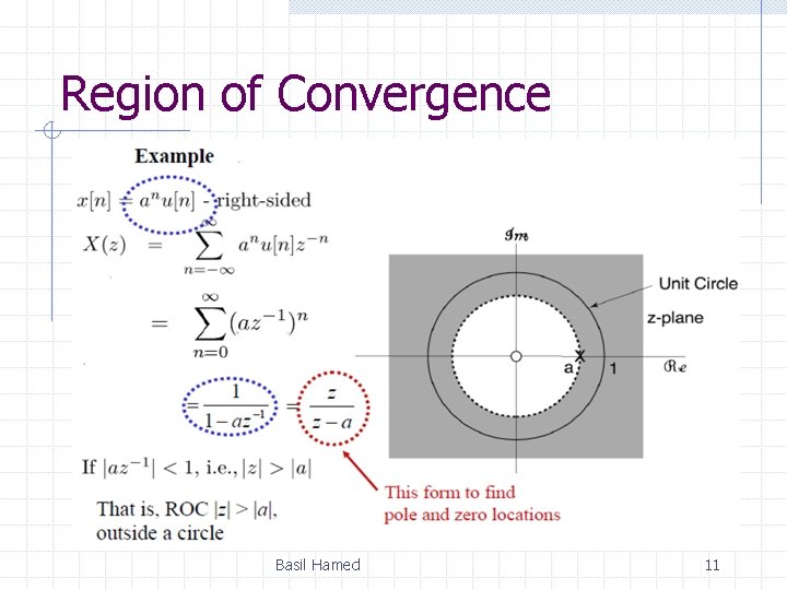 Region of Convergence Basil Hamed 11 