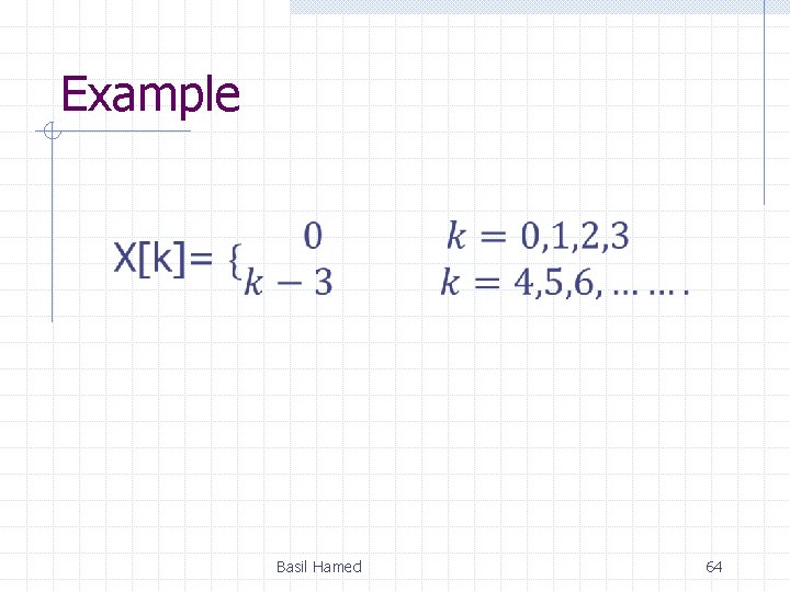 Example Basil Hamed 64 