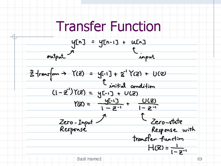 Transfer Function Basil Hamed 69 