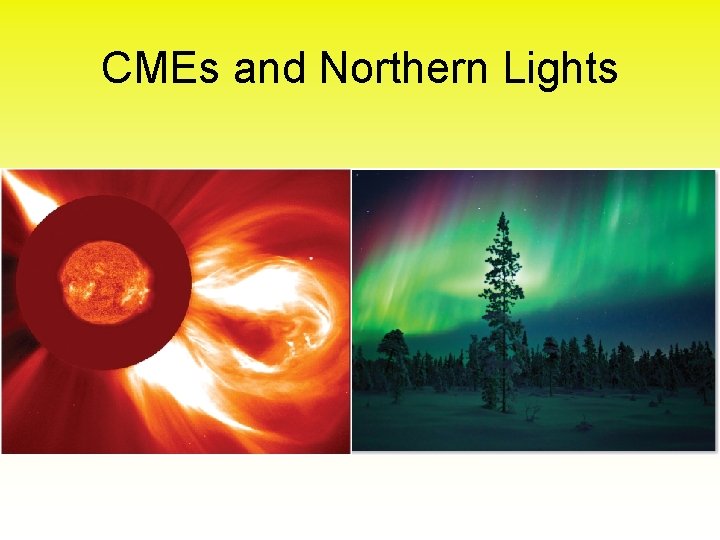 CMEs and Northern Lights 