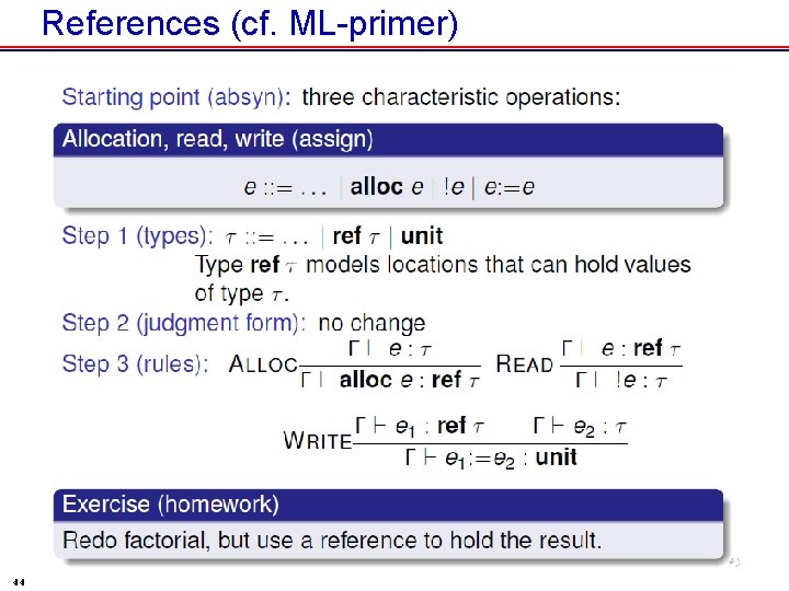 References (cf. ML-primer) 44 