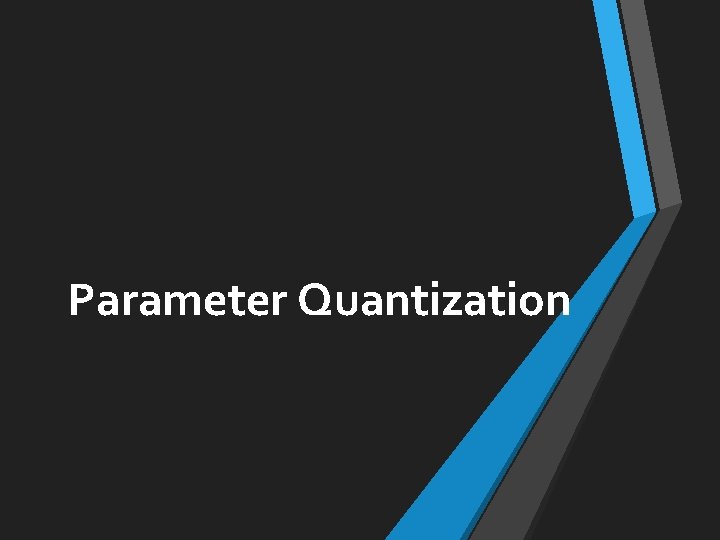 Parameter Quantization 