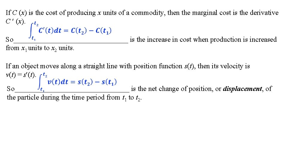 If C (x) is the cost of producing x units of a commodity, then