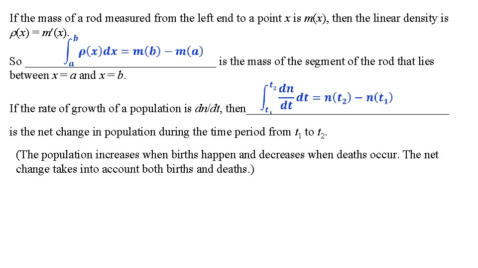 If the mass of a rod measured from the left end to a point