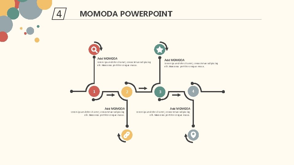 4 MOMODA POWERPOINT Add MOMODA Lorem ipsum dolor sit amet, consectetuer adipiscing elit. Maecenas
