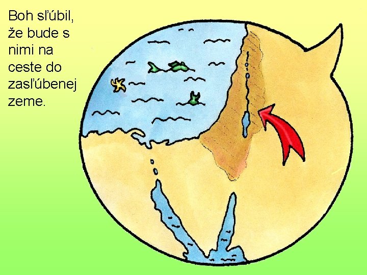 Boh sľúbil, že bude s nimi na ceste do zasľúbenej zeme. 