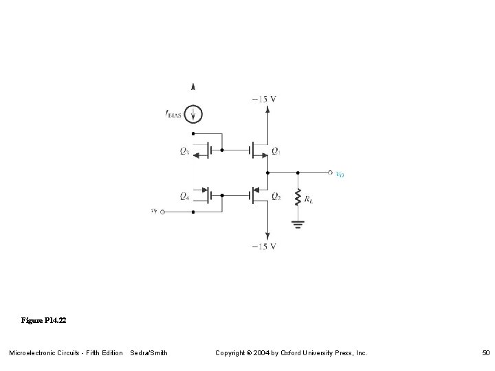 Figure P 14. 22 Microelectronic Circuits - Fifth Edition Sedra/Smith Copyright 2004 by Oxford