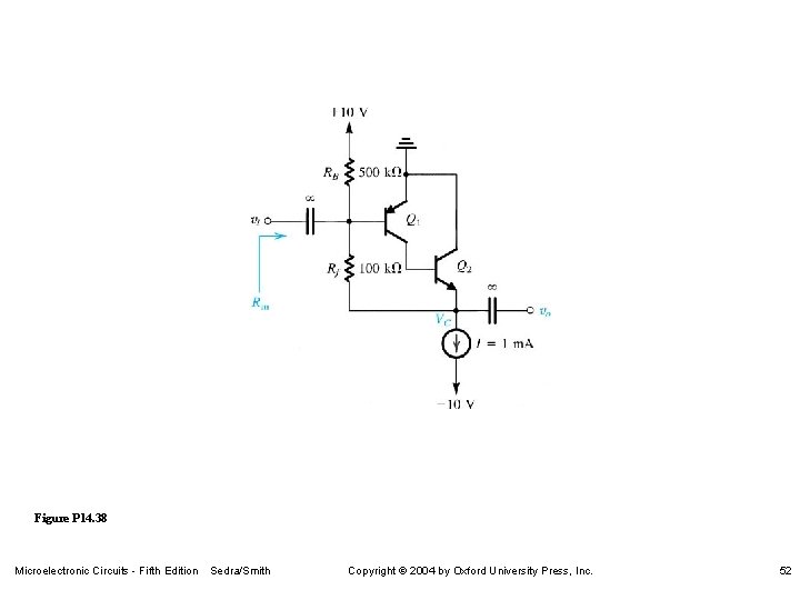 Figure P 14. 38 Microelectronic Circuits - Fifth Edition Sedra/Smith Copyright 2004 by Oxford