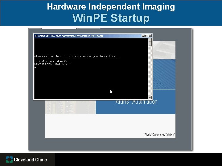 Hardware Independent Imaging Win. PE Startup 