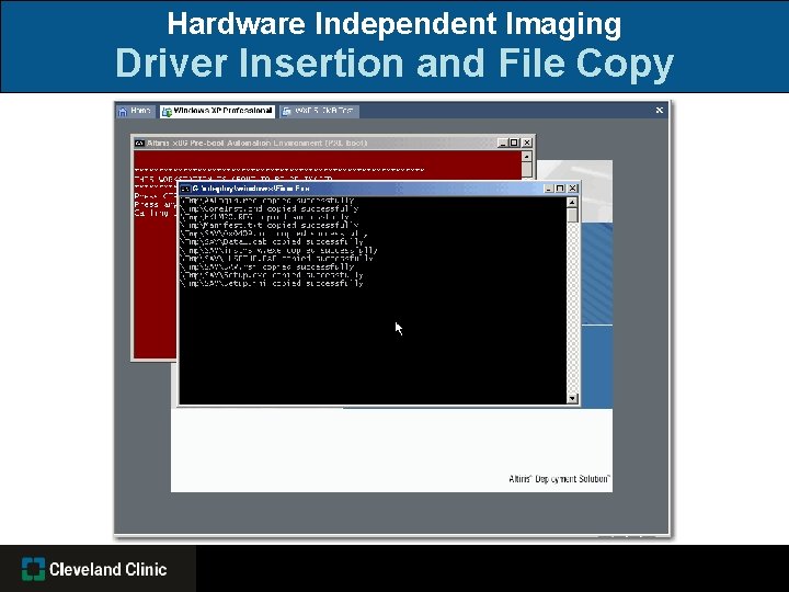 Hardware Independent Imaging Driver Insertion and File Copy 