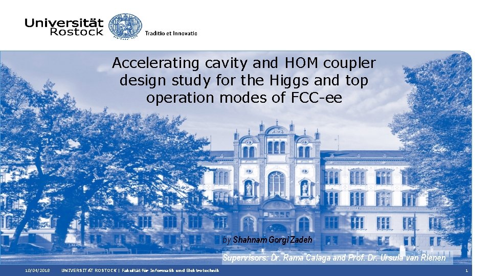 Accelerating cavity and HOM coupler design study for the Higgs and top operation modes