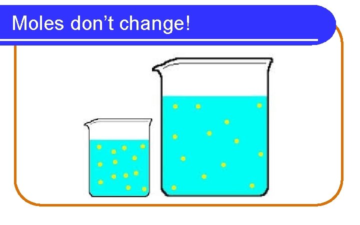 Moles don’t change! Moles don’t change!