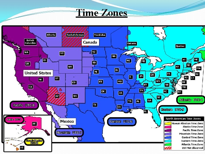Time Zones • Railroads affected the way Americans thought about time as well! •