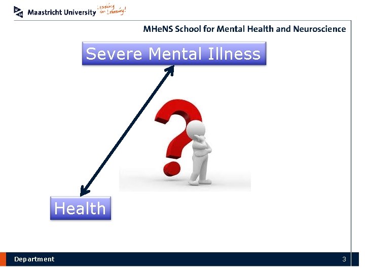 Severe Mental Illness Health Department 3 