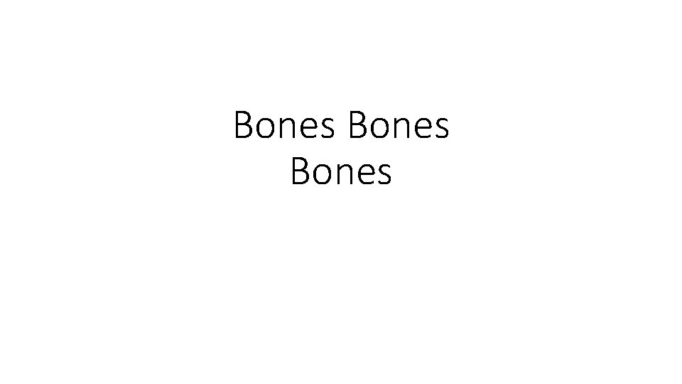 Bones 