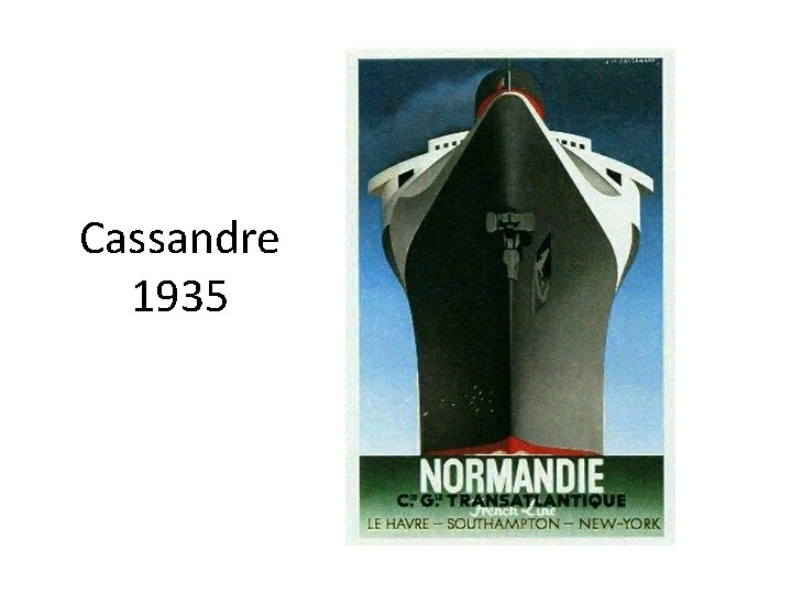 Cassandre 1935 