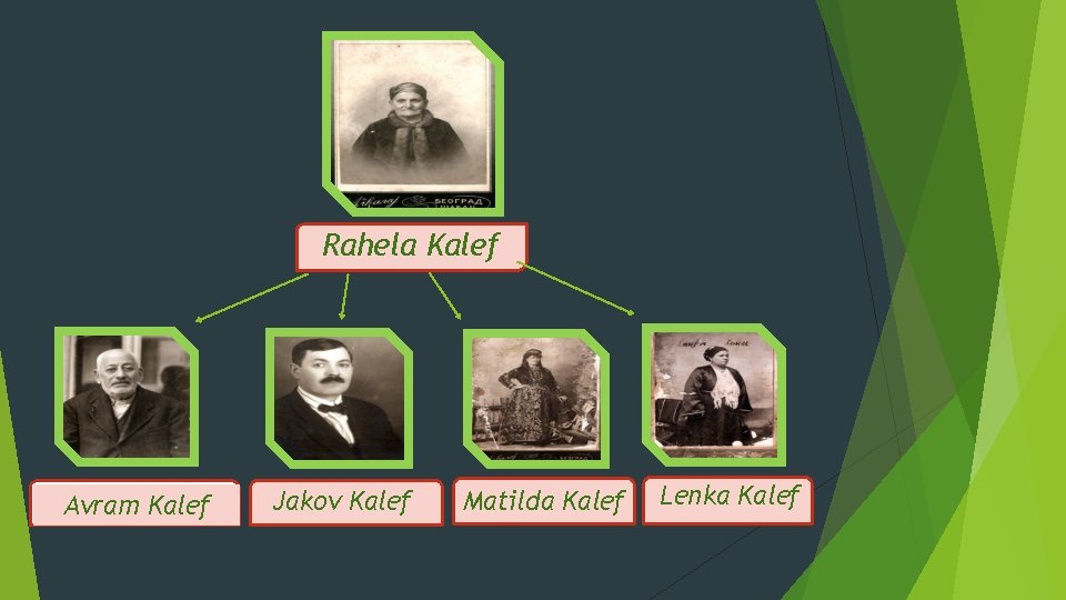 Rahela Kalef Avram Kalef Jakov Kalef Matilda Kalef Lenka Kalef Rahela Kalef Avram Kalef Jakov Kalef Matilda Kalef Lenka Kalef