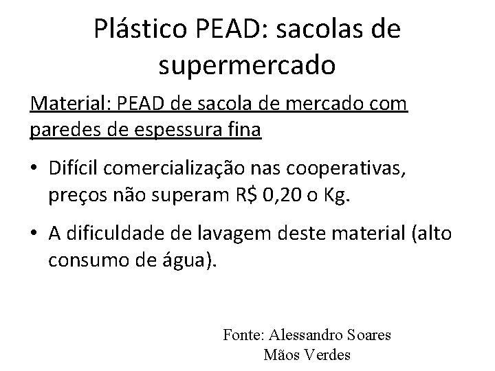 Plástico PEAD: sacolas de supermercado Material: PEAD de sacola de mercado com paredes de