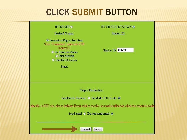 CLICK SUBMIT BUTTON 