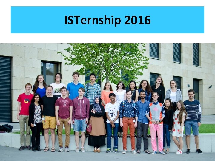 ISTernship 2016 ISTernship 2016