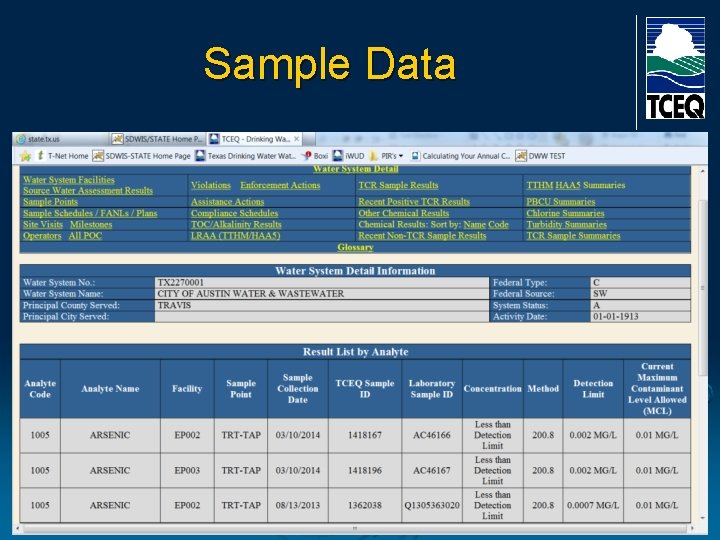 Sample Data 