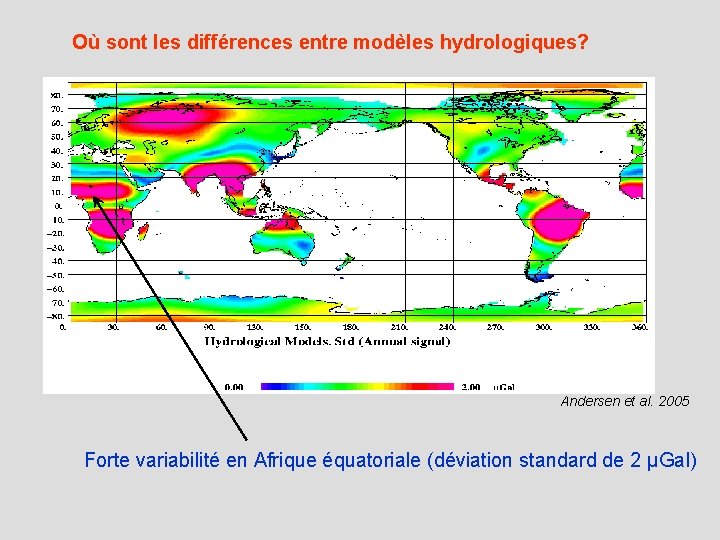 Où sont les différences entre modèles hydrologiques? Andersen et al. 2005 Forte variabilité en