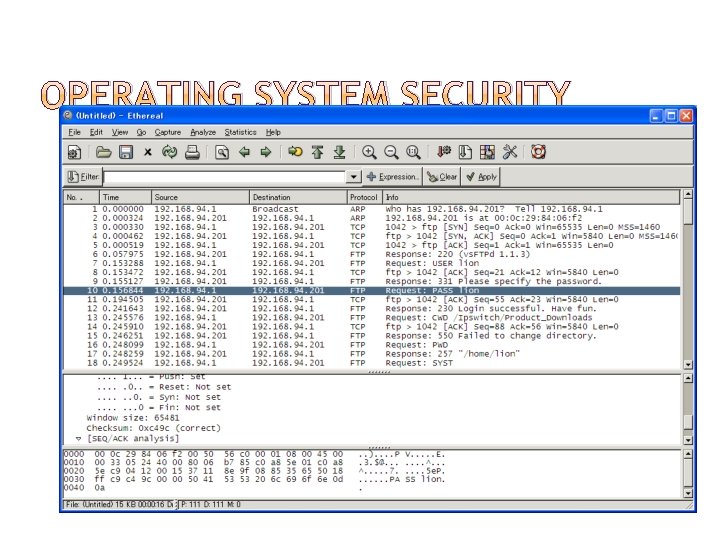 OPERATING SYSTEM SECURITY 