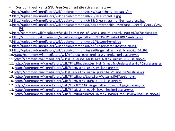  • Dostupný pod licencí GNU Free Documentation License na www: 1. http: //upload.