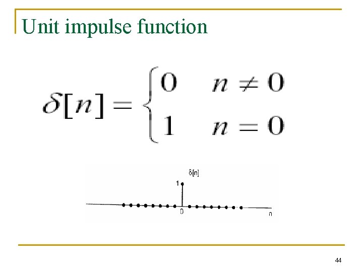 Unit impulse function 44 