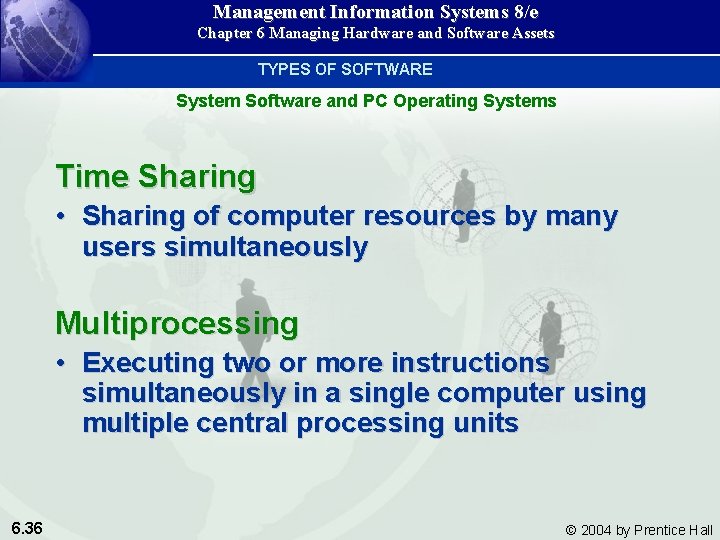 Management Information Systems 8/e Chapter 6 Managing Hardware and Software Assets TYPES OF SOFTWARE Management Information Systems 8/e Chapter 6 Managing Hardware and Software Assets TYPES OF SOFTWARE