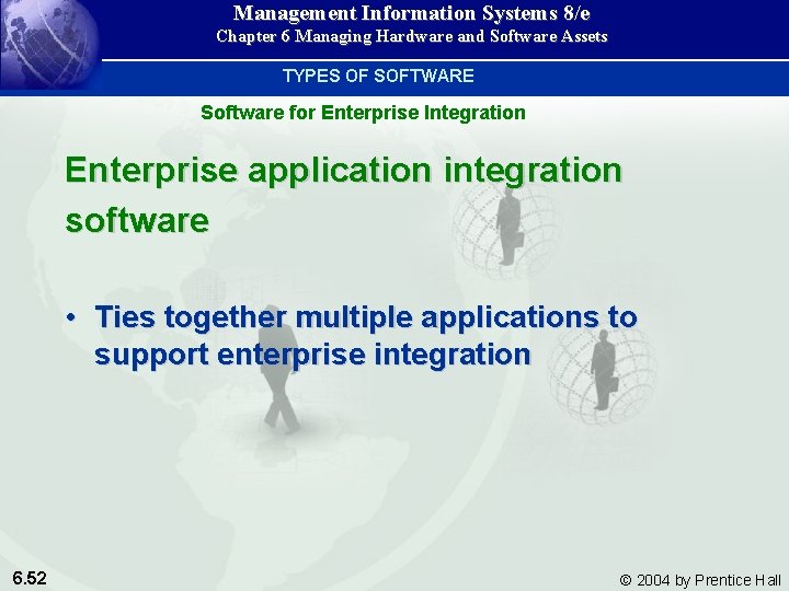 Management Information Systems 8/e Chapter 6 Managing Hardware and Software Assets TYPES OF SOFTWARE Management Information Systems 8/e Chapter 6 Managing Hardware and Software Assets TYPES OF SOFTWARE