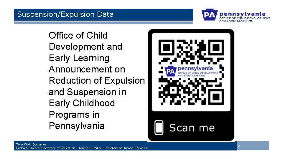 Suspension/Expulsion Data Office of Child Development and Early Learning Announcement on Reduction of Expulsion