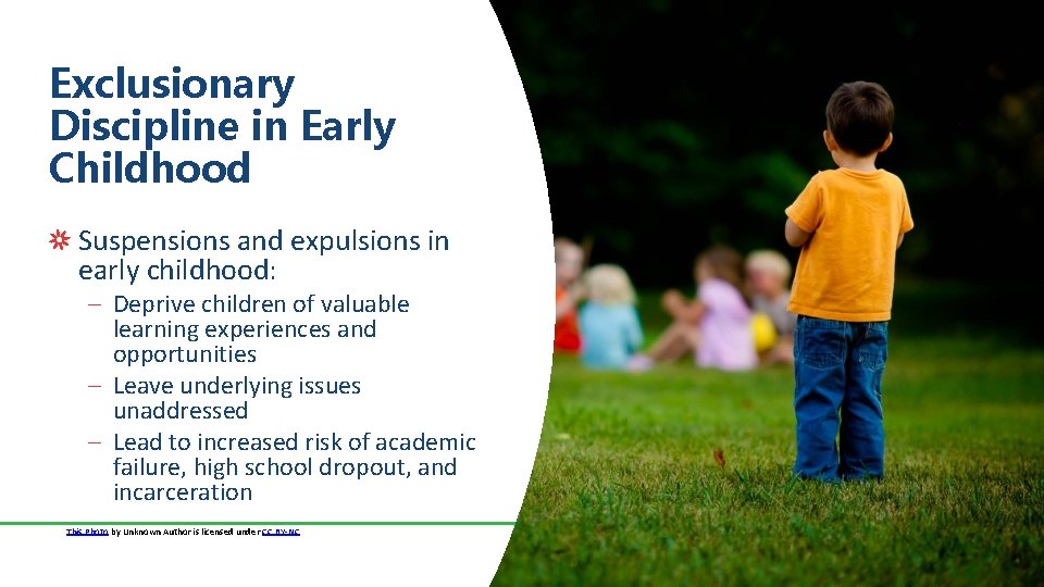 Exclusionary Discipline in Early Childhood Suspensions and expulsions in early childhood: – Deprive children