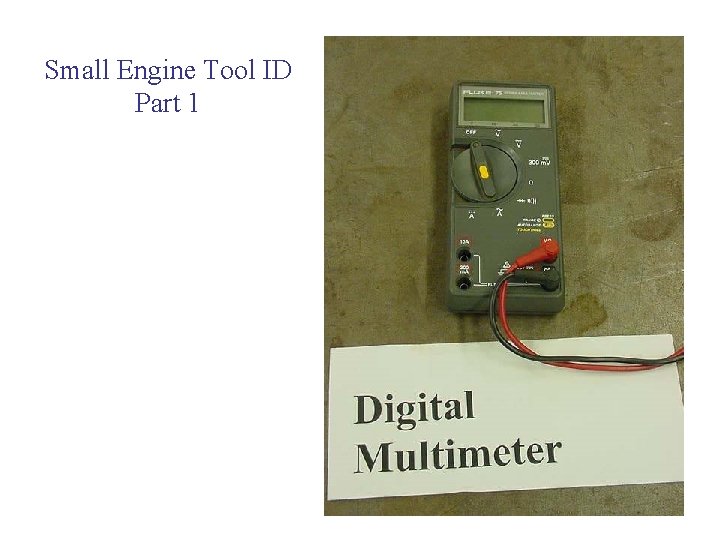 Small Engine Tool ID Part 1 