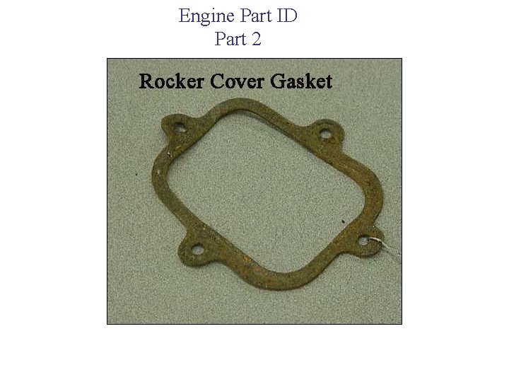 Engine Part ID Part 2 