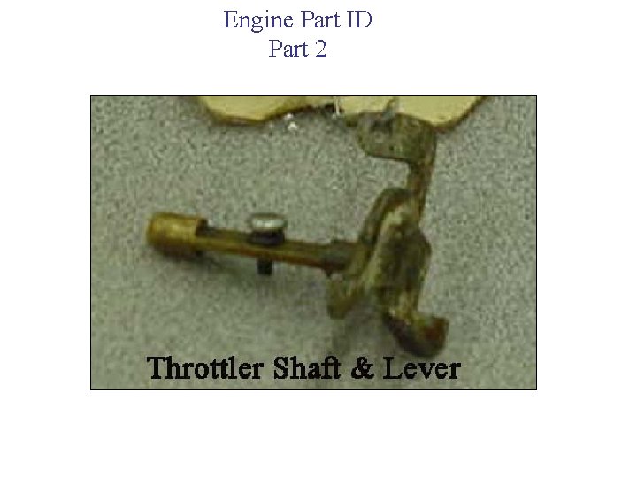 Engine Part ID Part 2 