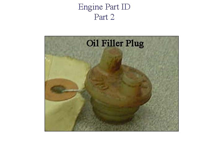 Engine Part ID Part 2 