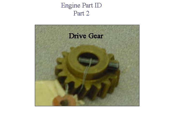 Engine Part ID Part 2 