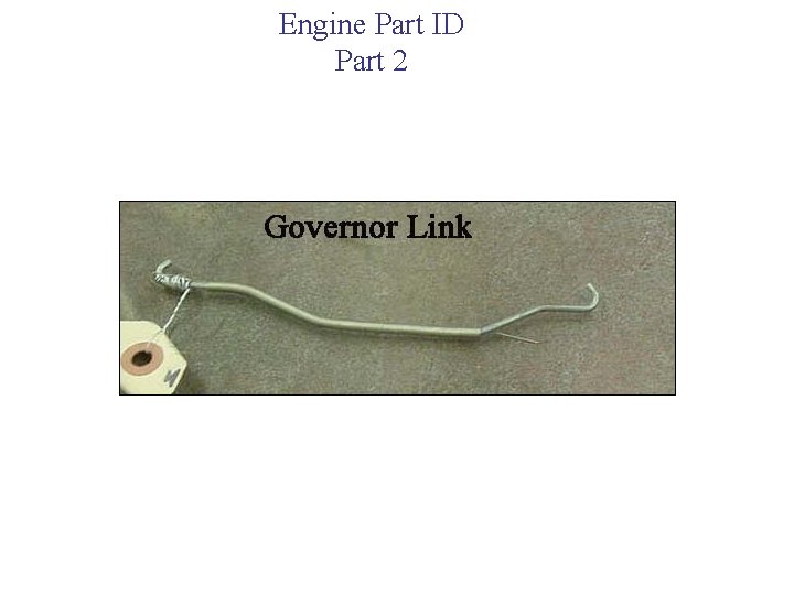 Engine Part ID Part 2 