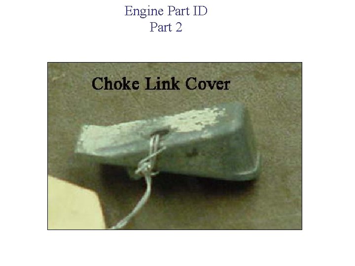 Engine Part ID Part 2 