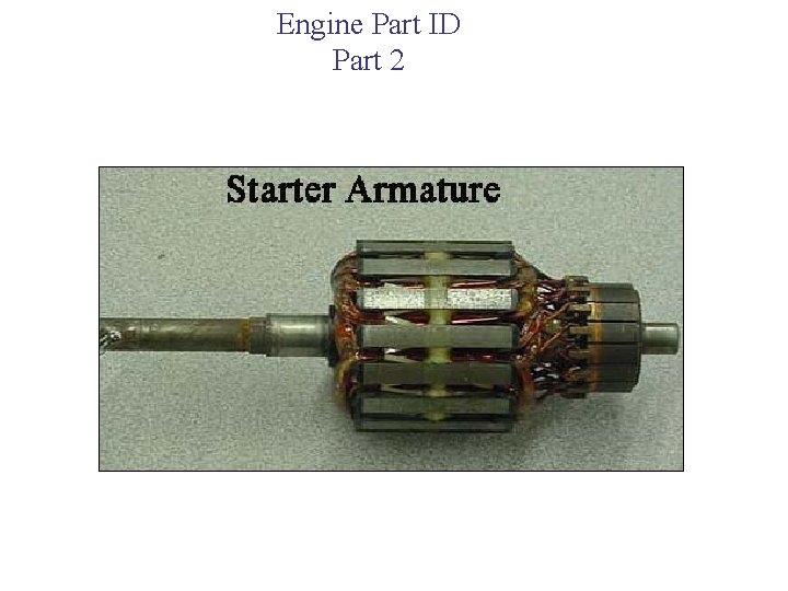 Engine Part ID Part 2 