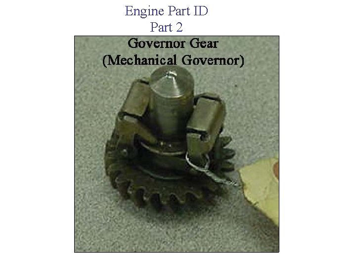 Engine Part ID Part 2 